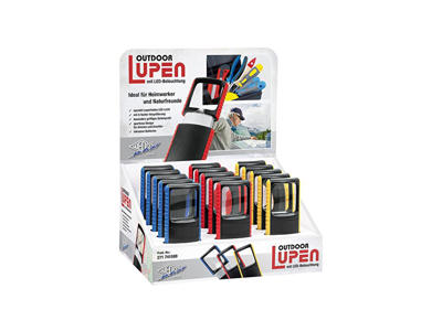 Lup med led lys og gummigreb