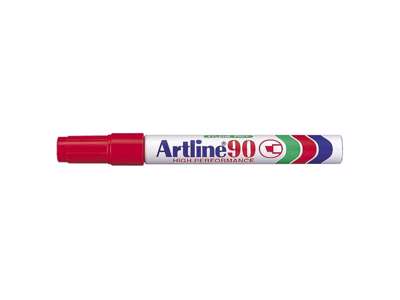 Artline 90 marker rød 2,0 - 5,0 mm.