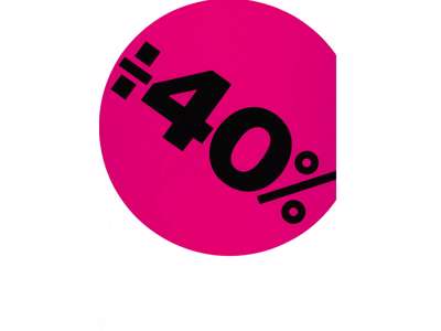 Sale labels ø 20cm 40% pink