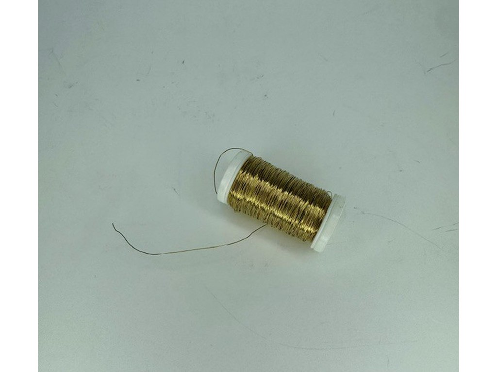 Myrtetråd guld 0,3 mm. 160 m (100 g)