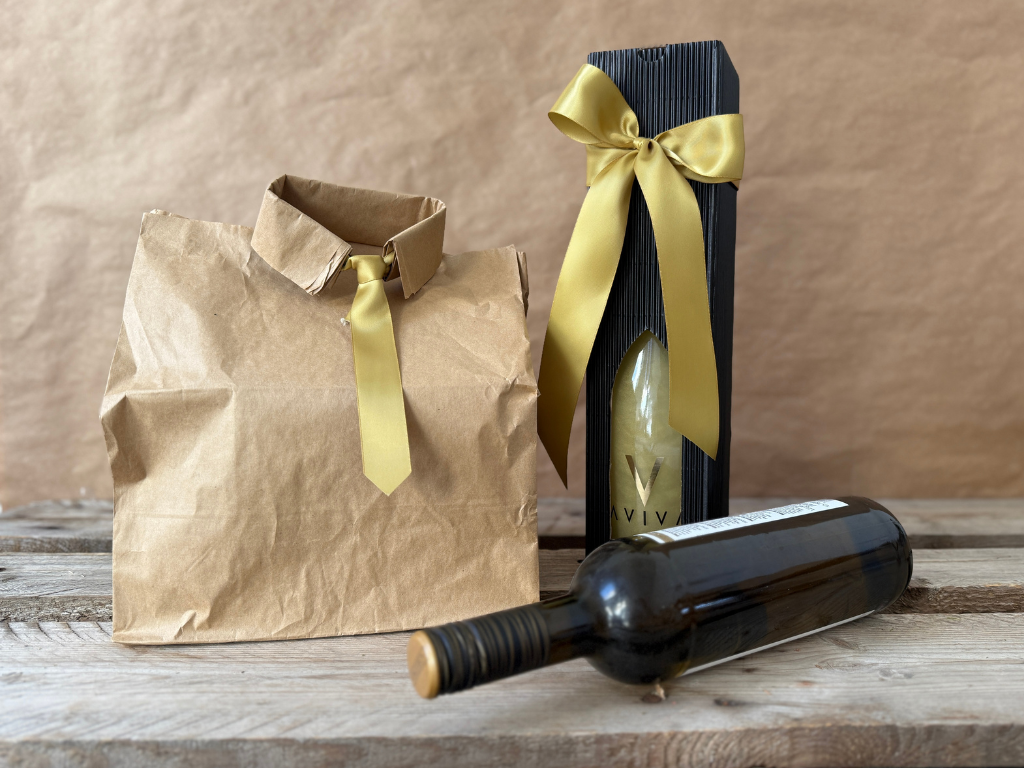 Wine carton for 1 bottle of black wave