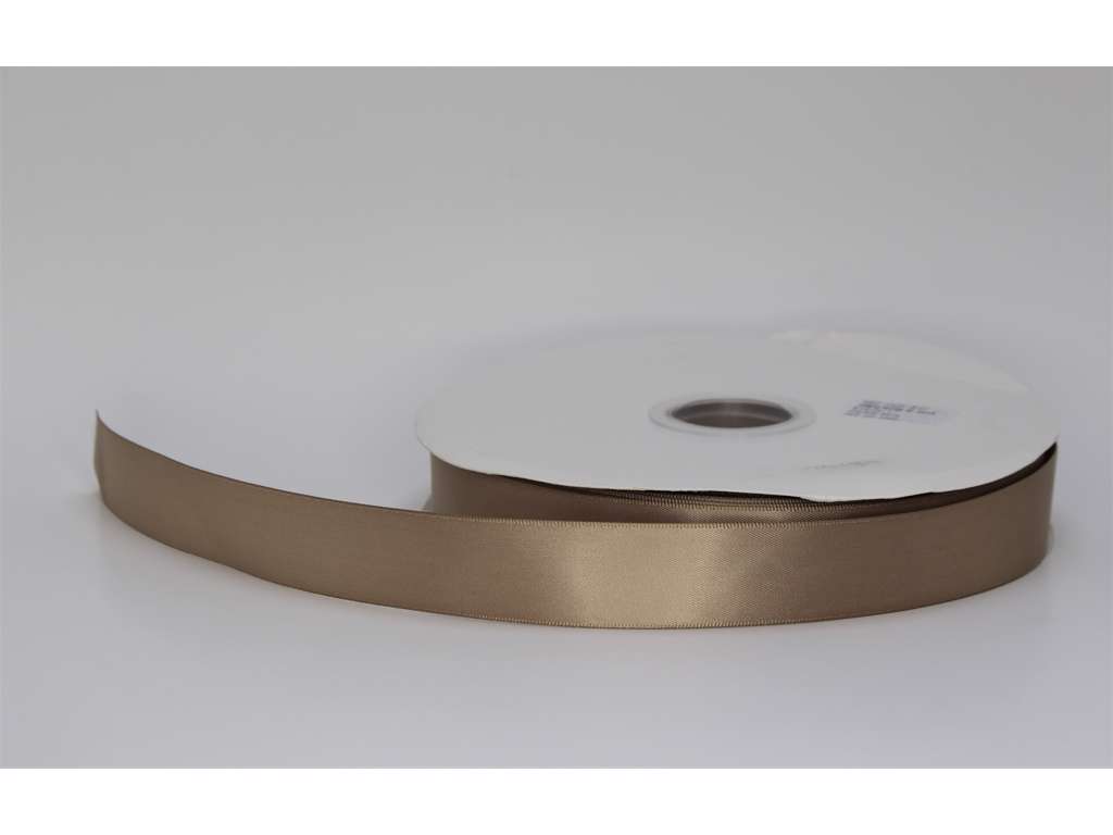 Silk ribbon 25mm smooth Latte