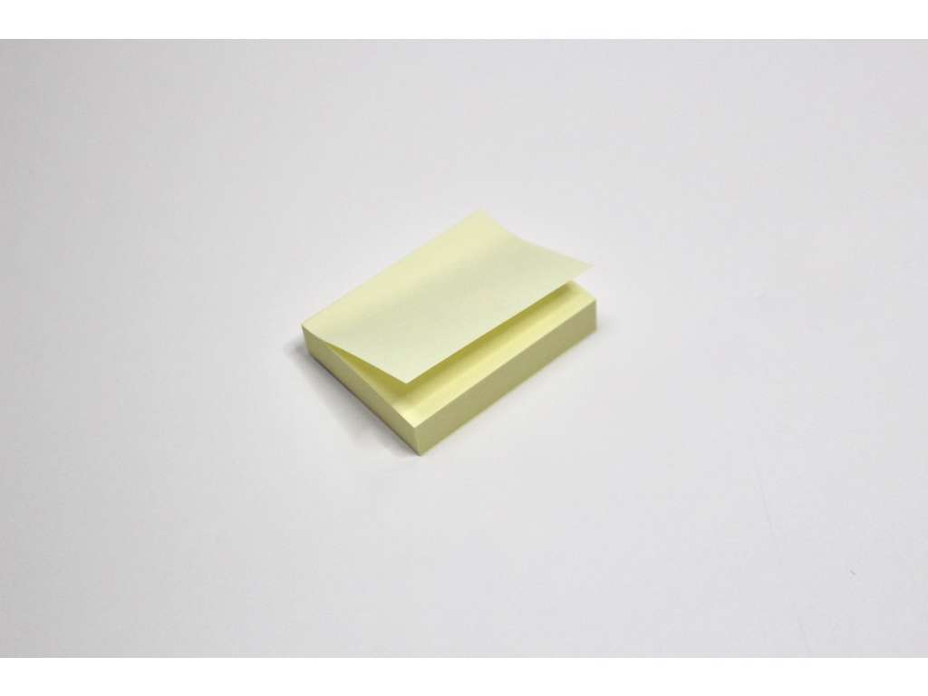 Memoblok gul lille  38x51mm.