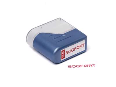 Stempel selvfarvende: BOGFØRT