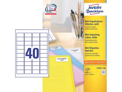 Avery Laser Label L7654-100