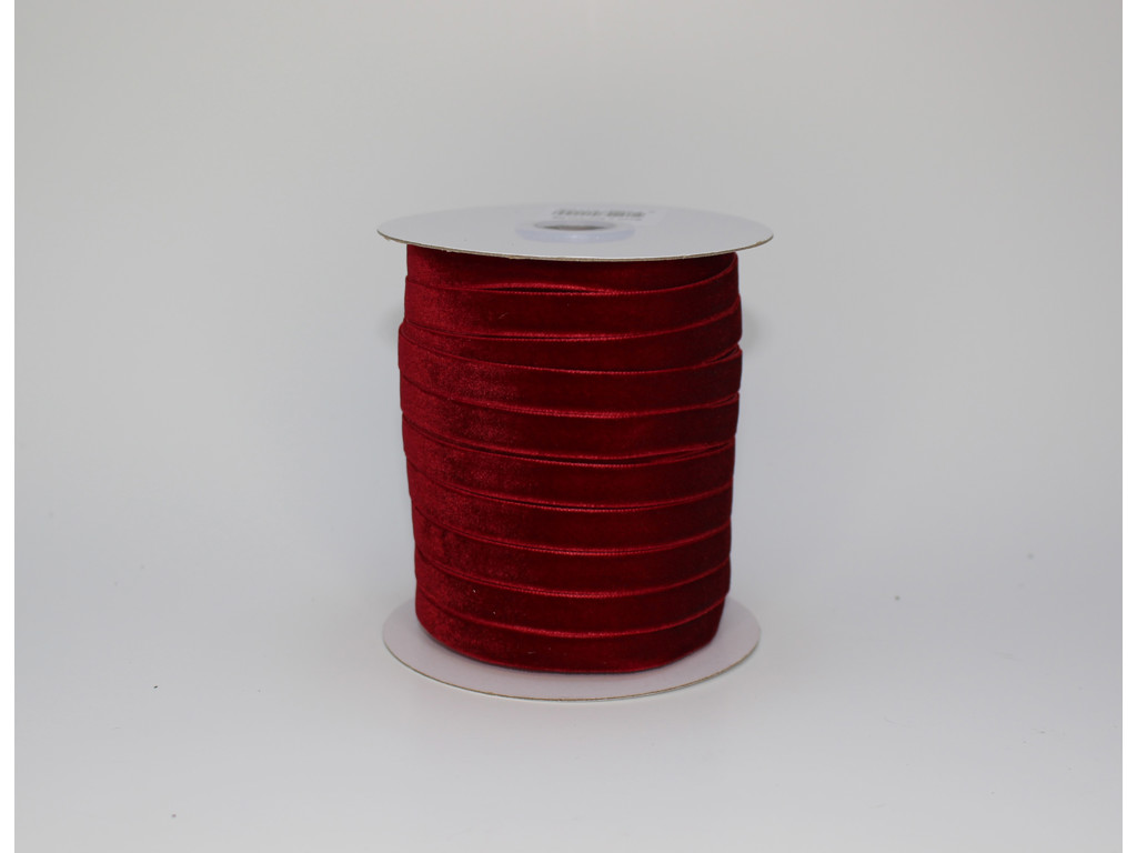 Velourbånd 9mm x 50y bordeaux 09 - 45m