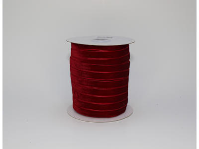 Velourbånd 9mm x 50y bordeaux 09 - 45m