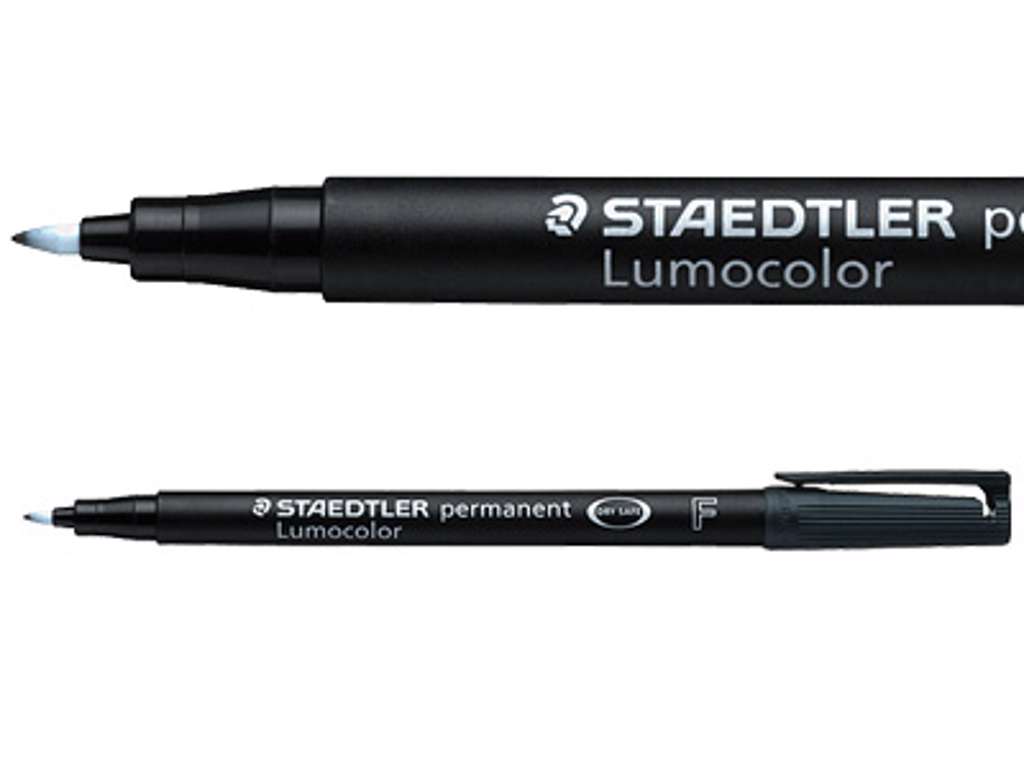 Lumocolor 318 fine sort 0.6 mm. 