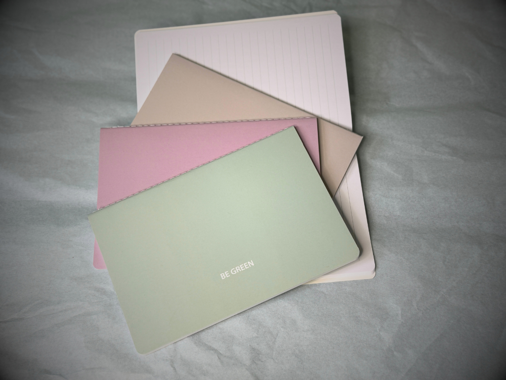 Notesbog A5 støvet grøn