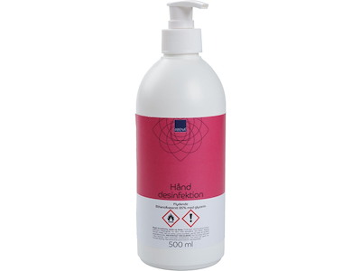 Håndsprit Gel 500 ml.  med pumpe  85% ethanol Abena