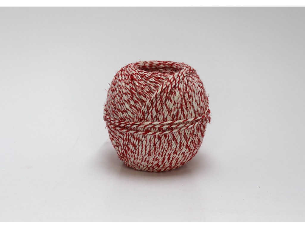 Seaming string red/white 200 gr.