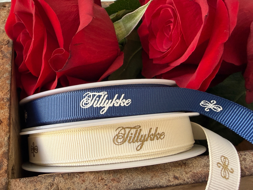 Congratulations ribbon blue 13mm x 20m