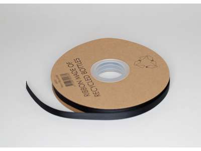 Recycled tape 9mm grooved black.