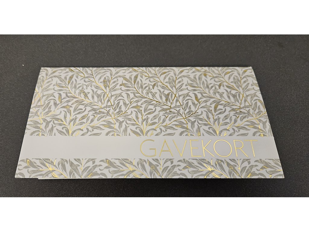 Gavekort bladmønster