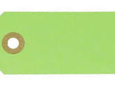 Manilla tags 91 3x6cm lime