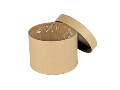 Round box brown Ø14 cm