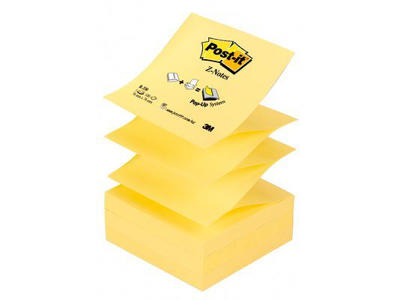 Post-it Z-Notes 76x76 gul (12 blokke) 3M