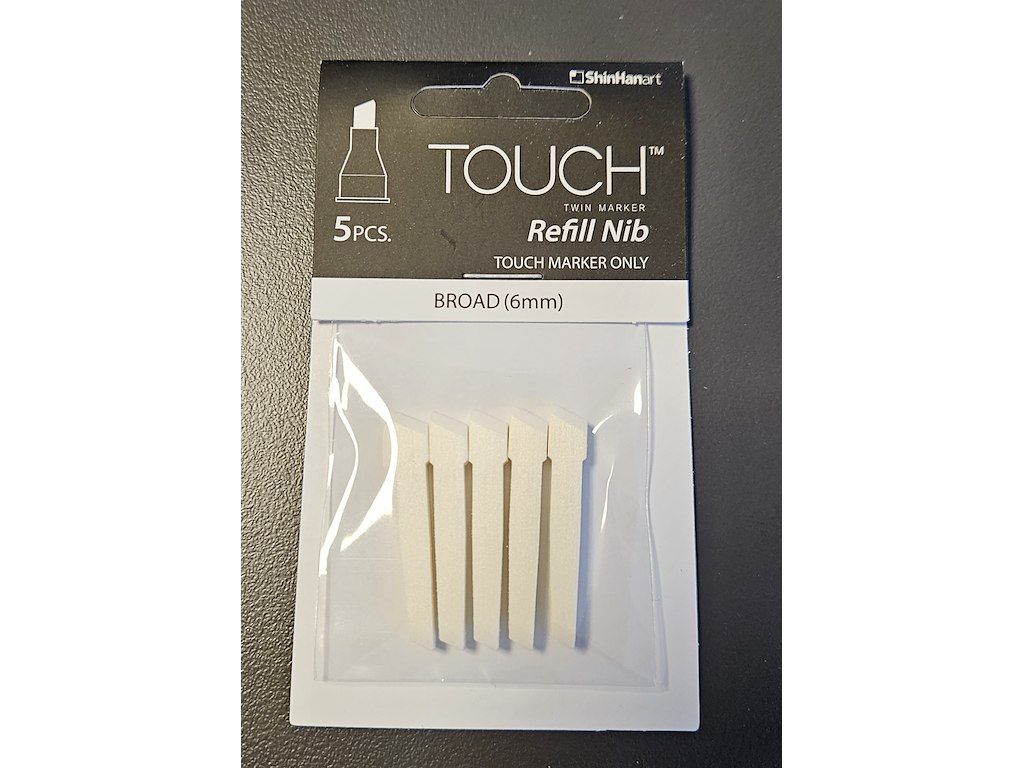 Touch filtspids - bred pakn. m/5 stk. (KR)