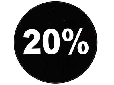 Labels ø 20cm 20% Black
