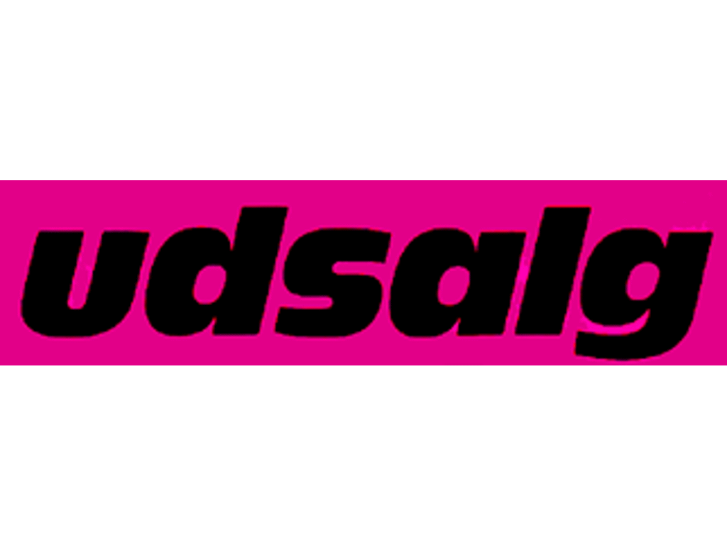 Udsalgsstreamer pink med sort tekst