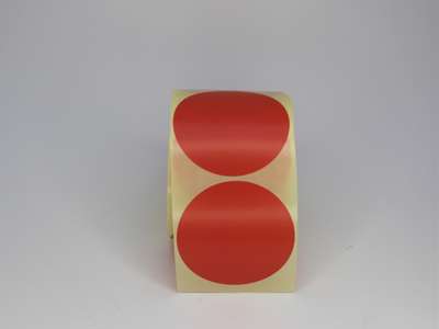 Etiketter Ø63mm Orange MAT