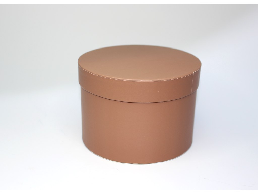 Hat box mocca Ø14cm