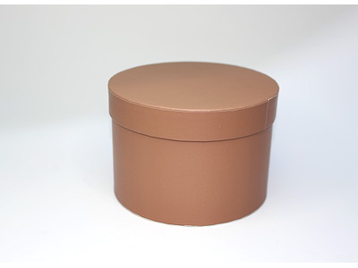 Hat box mocca Ø14cm