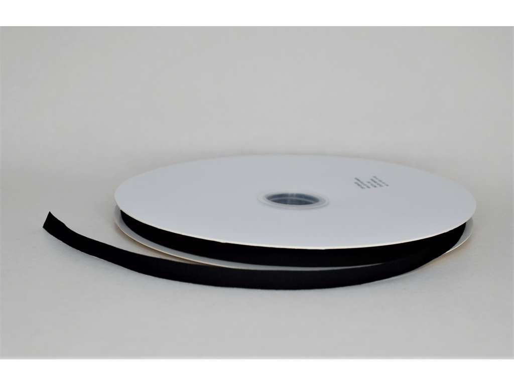 Bomuldsbånd sort 10mm