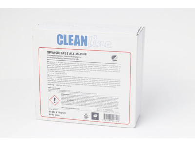 Opvasketabs Cleanline All-in-one 80 stk Svanemærket
