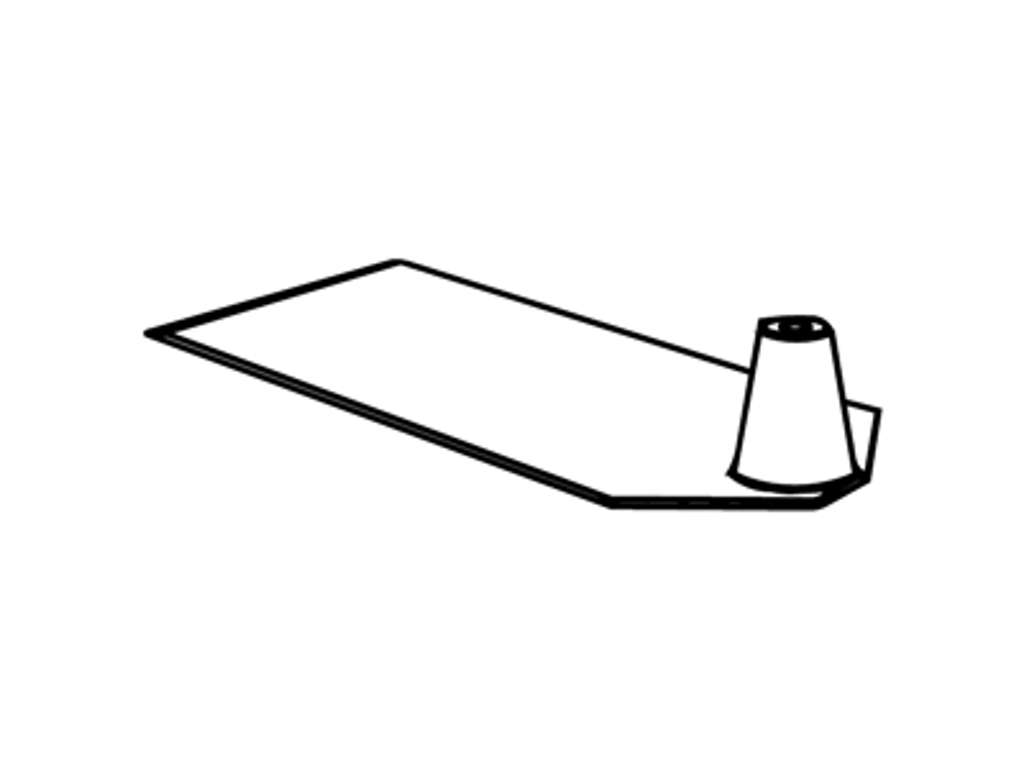 Plate for telescopic rod metal