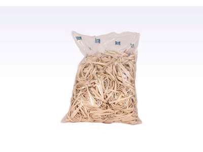 Rubber bands white 14X0.5 cm 1kg