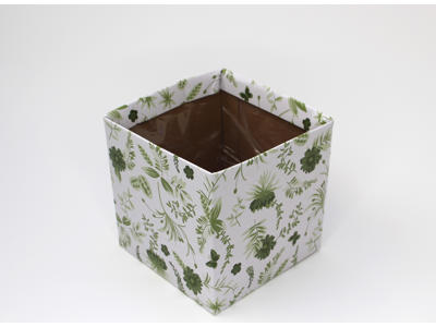 Square hatboxes "Parfum Boisé" 12x12x12cm (10 pcs)