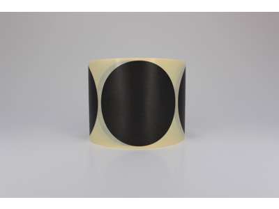 Labels Ø63mm matt black 500 pcs. per roll