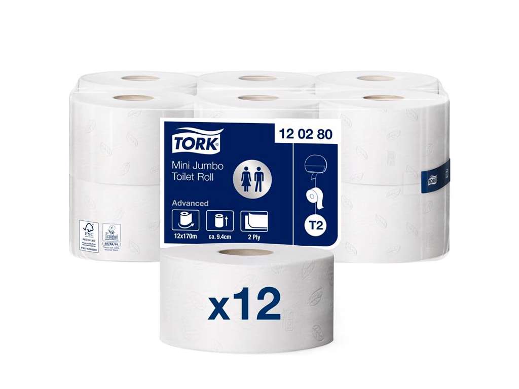 TORK T2 Advanced 120280 toilet paper 12 rl.