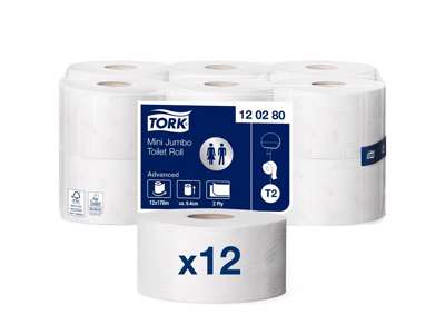 TORK T2 Advanced 120280 toilet paper 12 rl.