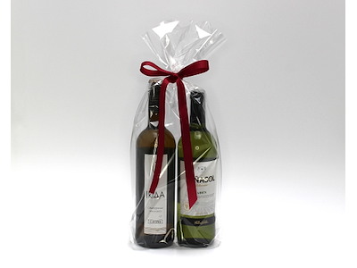 PP Pose med bundfals til 2 flaske vin 23x47/4,5 cm (100 stk)