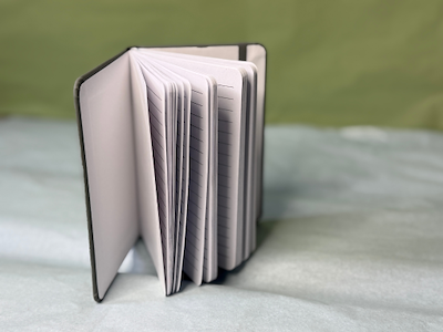 Notesbog A6, hardcover Grå - linieret