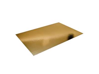 Kagepap 13x24 cm guld/sølv