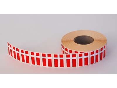 Etiketter danske flag 31x23 mm