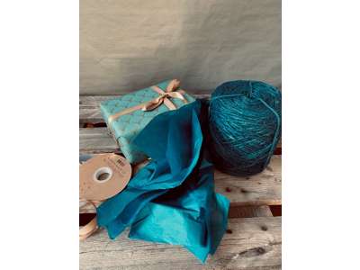 Flax cordel teal 1kg 470m