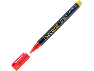 Securit Kridtmarker 1-2mm rød