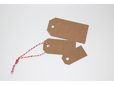 Manilla tags 93 5x10cm twig  (23661-02) 