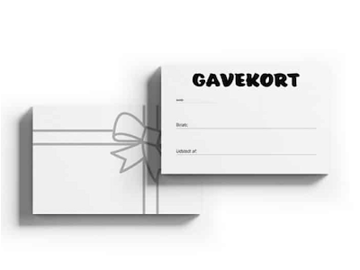 Gavekort 9x13cm -50 stk