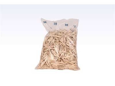 White rubber bands 160x5mm - 1 kg. per bag