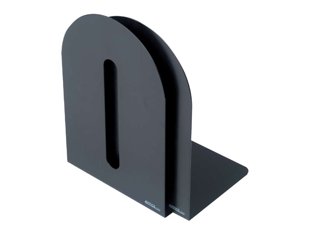 Bookend metal 20 cm black