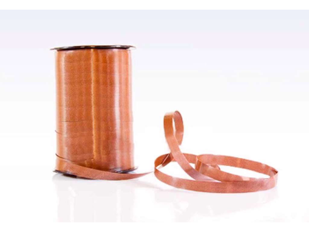 Gift ribbon poly 10 mm - Brown