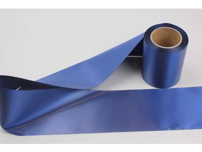 Wreath ribbon blue soft 75mm x 25m