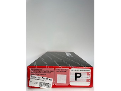 Etiketter 29x28 hvid permanent - 30 rl. m/ 700 stk