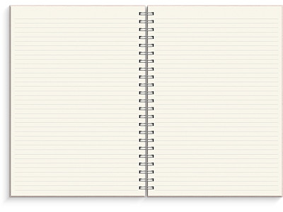 Notesbog A4 Rosa - Spiralryg