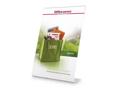 Brochure display clear A5 L-shape t/table 148x210mm